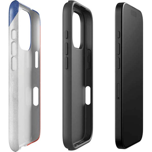 Czech Republic Flag Distressed iPhone 16 Pro Impact Case